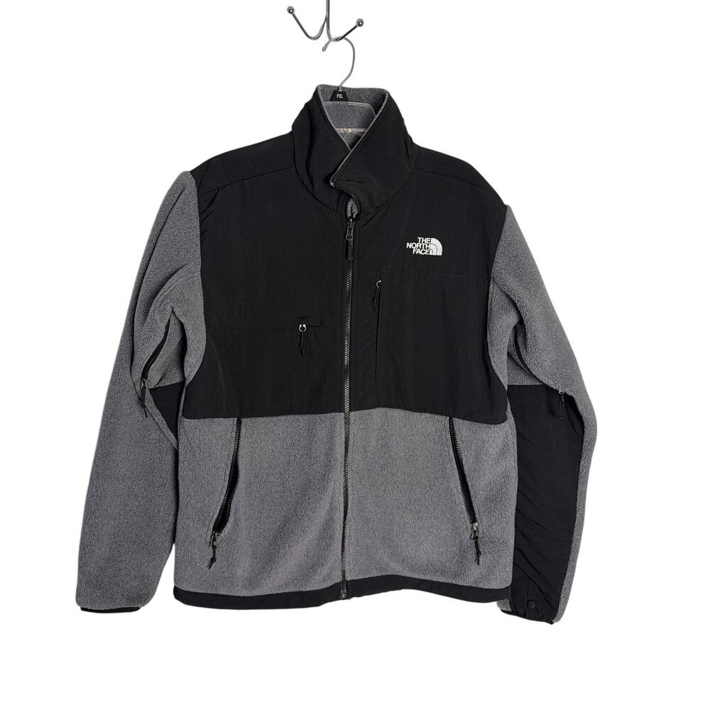 The North Face Men's Denali Polartec Fleece Jacket Grey Black Size M